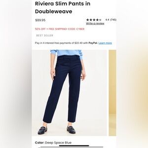 Loft The Riviera Slim Pant